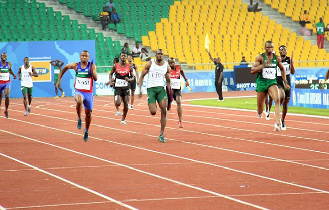 Championnats dAfrique dathlétisme relais 4X100m léquipe de Côte d