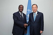 68e session de l’A.G de l’Onu : Ouattara et Ban Ki - moon échangent, aujourd’hui