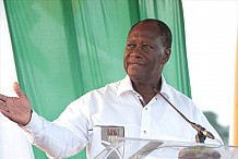 Visite d’Etat: Alassane Ouattara dit ne pas être en campagne pour la présidentielle de 2015