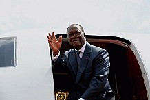 Départ du président Alassane Ouattara pour la France 