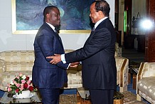 Guillaume Soro reçu en audience par le président Paul Biya 