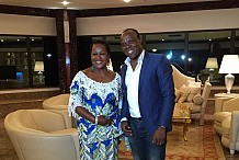 L'artiste ivoirien A'Salfo échange avec Antoinette Sassou Nguesso à Brazzaville