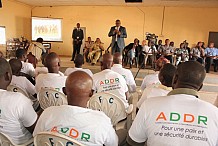  Des ex-combattants assiègent le bureau de l’ADDR à Gagnoa pour réclamer des primes
