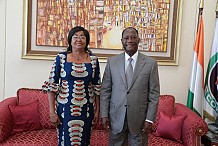 Le Chef de l’Etat a échangé avec la Représentante de la Présidente de la Commission de l’Union Africaine en Côte d’Ivoire