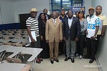 Education Le Rotary Abidjan Atlantis offre 1000 table-bancs à l’INSAAC