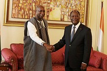 Alassane Ouattara a échangé avec le Premier ministre du Burkina Faso