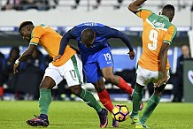 Match nul blanc entre la Côte d'Ivoire et la France en match amical