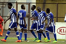 Football: FC Bouaké aux commandes de la Ligue 1 ivoirienne de football, en attendant Africa-Afad, jeudi