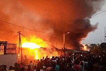 Côte d'Ivoire: le marché d'Agboville part en fumée