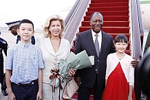 Coopération: Le Président Alassane Ouattara est arrivé ce mardi à Beijing