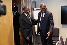 Le Premier ministre Amadou Gon Coulibaly échange avec le président du Faso à Oslo (Norvège)