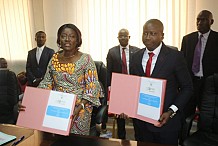 Signature d’une convention de financement des AGR au profit des victimes des crises ivoiriennes