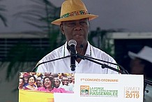 Premier congrès ordinaire du Rhdp : Ouattara met en garde les « prétentieux déstabilisateurs »