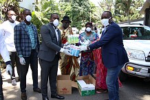 Lutte contre le Coronavirus : Yannick Bery offre du matériel d’hygiène à la commune de Marcory