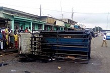 Yopougon : un véhicule de la gendarmerie incendié à la Sicogi