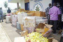 Trafic illicite : La gendarmerie saisit un important lot de médicaments prohibés à Bouaké