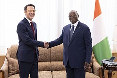 Le Vice-Président de la République a échangé avec l’Ambassadeur de Suisse en Côte d’Ivoire